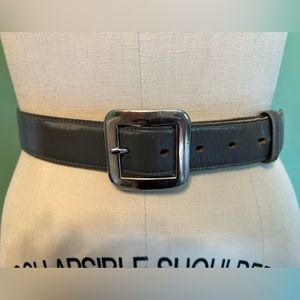 Glove leather, small gray belt